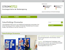 Tablet Screenshot of forschung-stromnetze.info